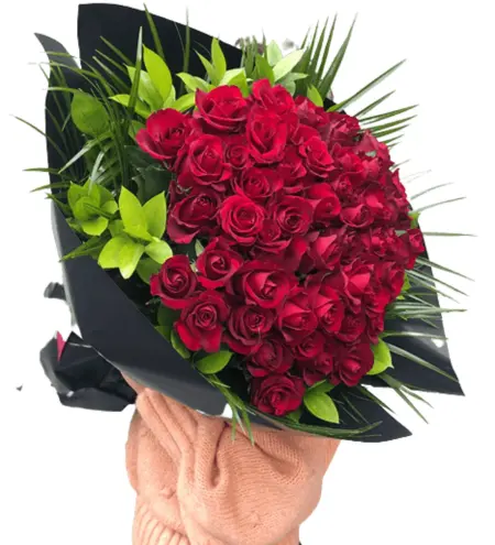 50 Kırmızı Gül Buketi