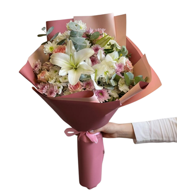 lilyum buket, lilyum premium buket, Floksia Flowers lilyum
