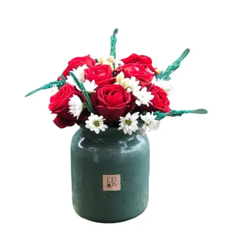 Old Vase 7 Kırmızı Gül
