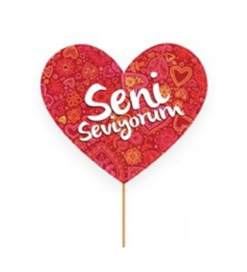 Floksia Seni Seviyorum Mini Pankart