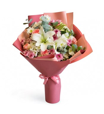 lilyum buket, lilyum premium buket, Floksia Flowers lilyum