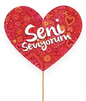 Floksia Seni Seviyorum Mini Pankart