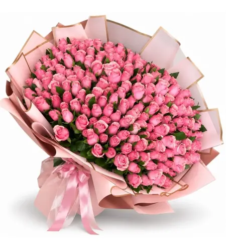 201 Pembe Gül Buketi