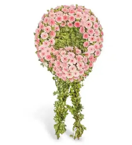 Pembe Gerbera Cenaze Çelengi